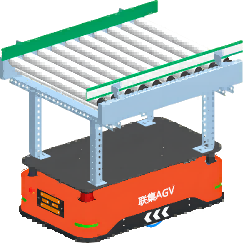 二维码滚筒式AGV小车300KG 图1