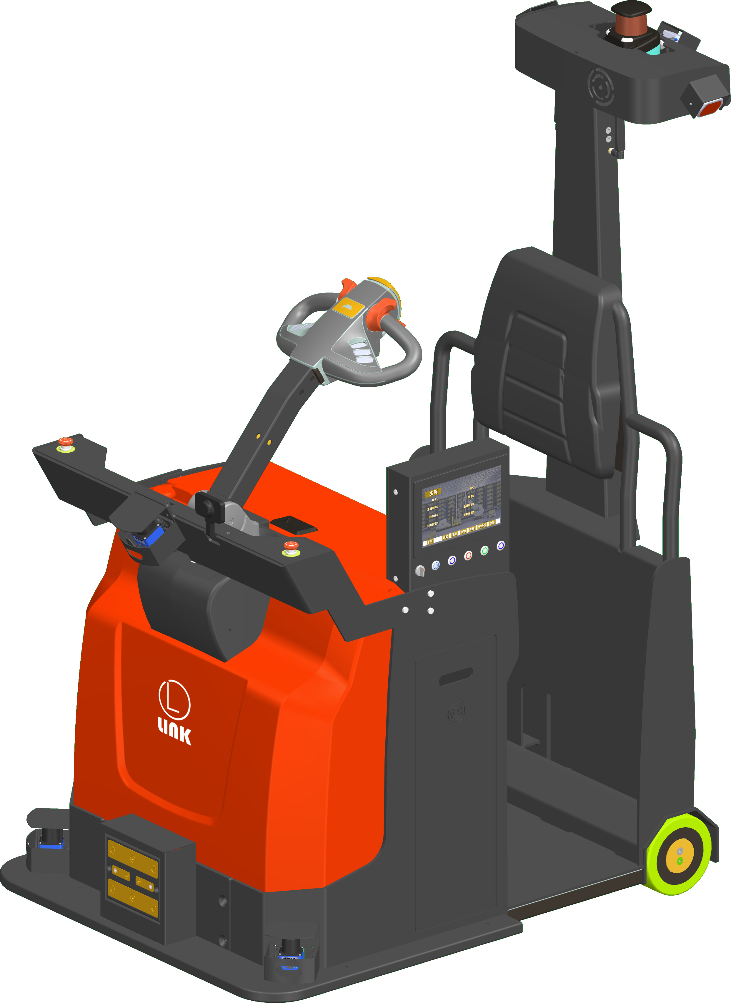 激光Slam导航牵引式无人叉车AGV 图1